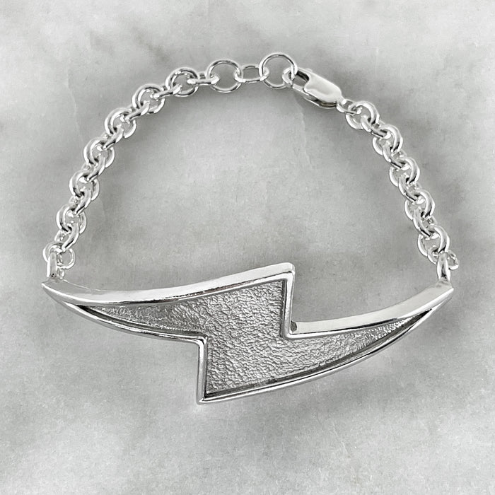 Lightning Flash Silver Bracelet