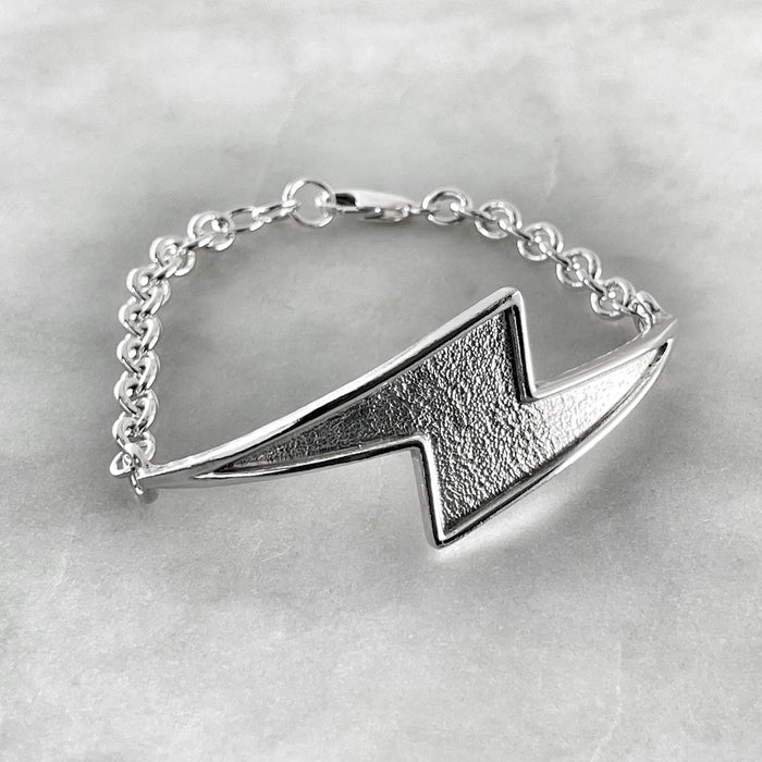 Lightning Flash Silver Bracelet