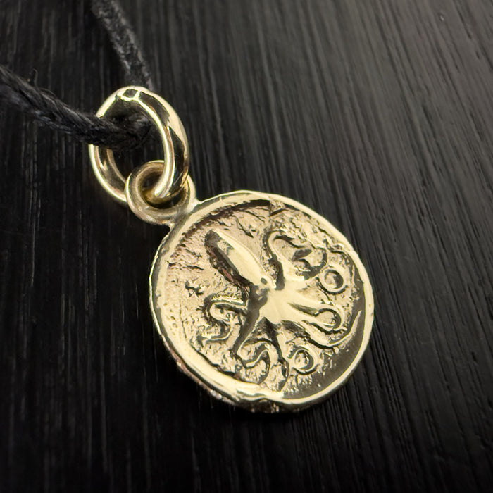 Octopus Coin Gold Necklace
