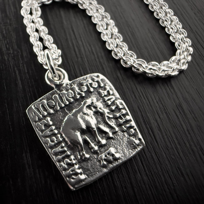 Elephant Coin Pendant Necklace