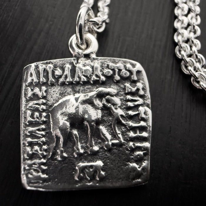 Elephant Coin Pendant Necklace