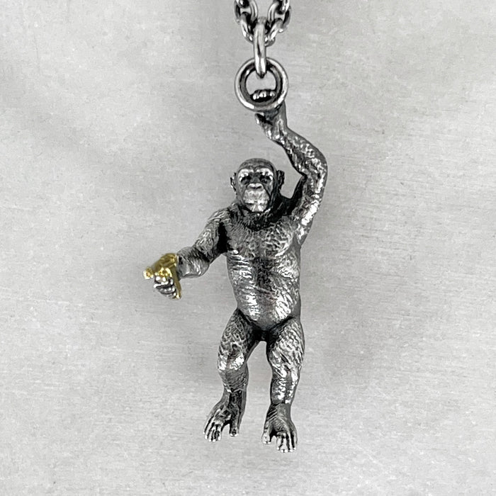 Chimp With A Gun Necklace