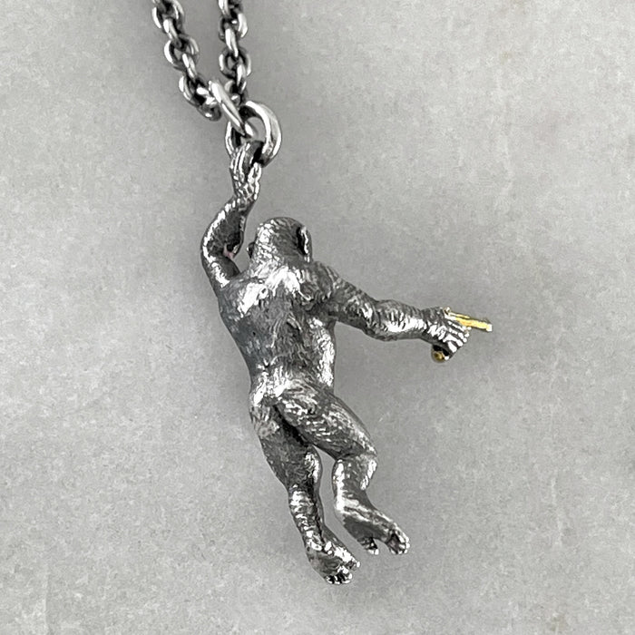 Chimp With A Gun Necklace