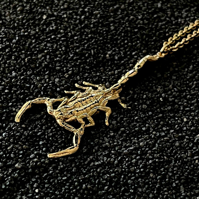 Gold Scorpion Necklace