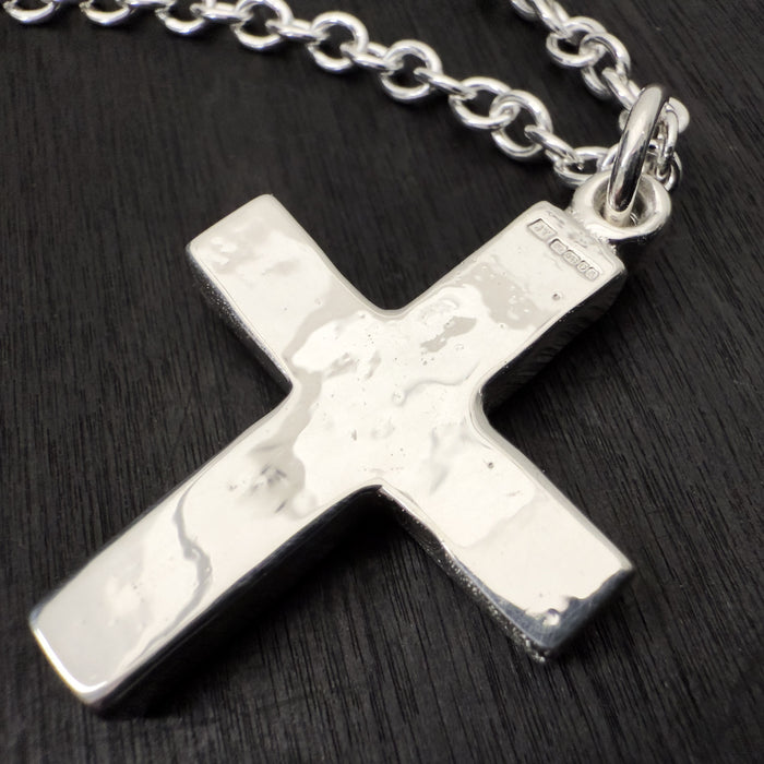 Handmade Chunky Sterling Silver Cross Pendant