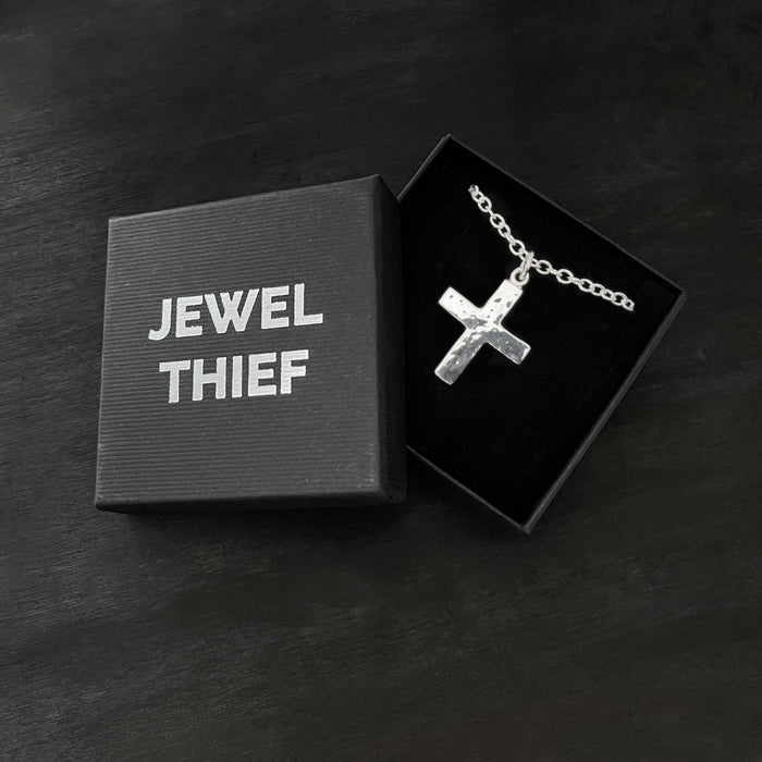 Handmade Chunky Sterling Silver Cross Pendant