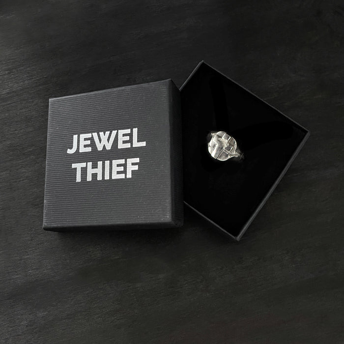 Handmade Cross Signet Ring in 925 Sterling Silver