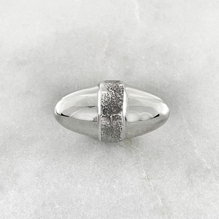 Silver Egg Pendant Necklace