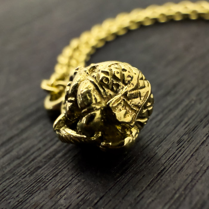 Tiny Ganesha Gold Necklace