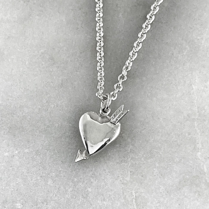 Heart And Arrow Pendant Necklace