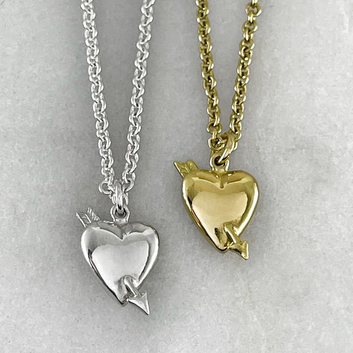 Heart And Arrow Pendant Necklace