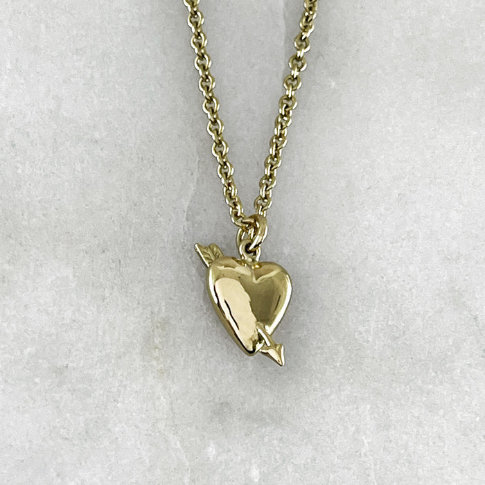Heart And Arrow Pendant Necklace