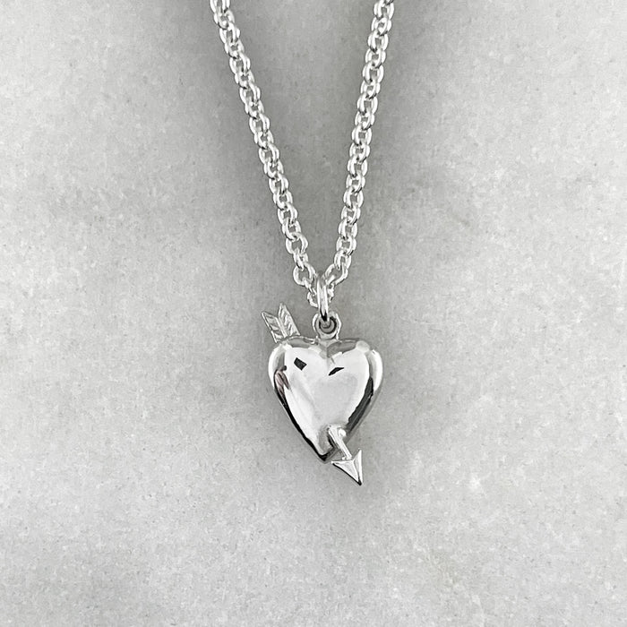 Heart And Arrow Pendant Necklace