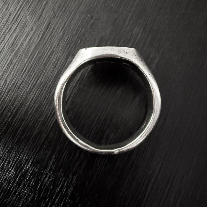 London Rough Silver Signet Ring