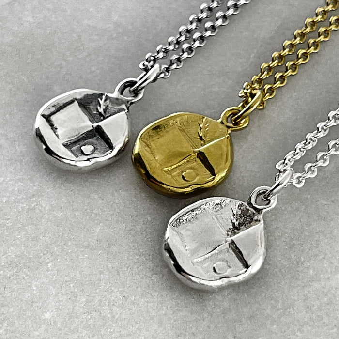 Silver Lion Coin Necklace