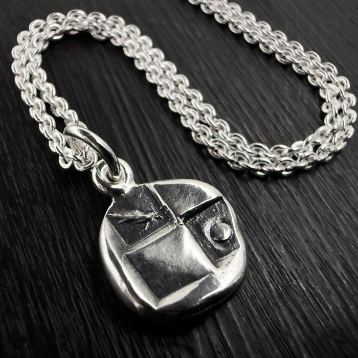 Silver Lion Coin Necklace