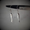 video showing the gold and silver versions of sardine fish hook earrings by jewel thief Brighton.