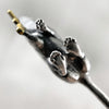 rat earrings bottom view