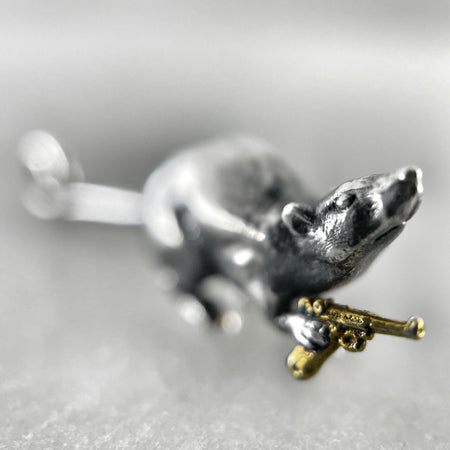 rat pendant detail