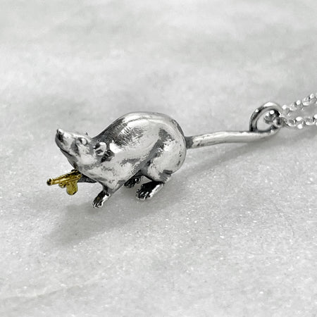 rat pendant  side view