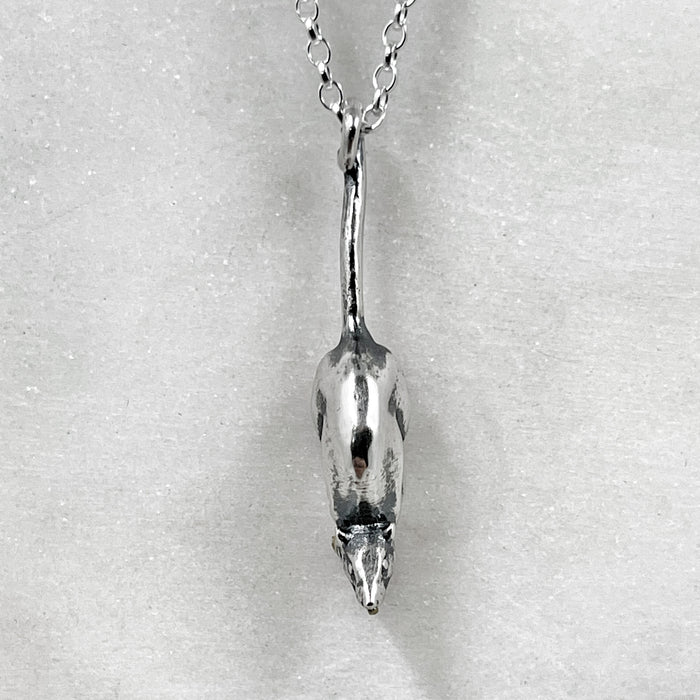 rat pendant top view