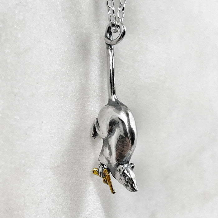 rat pendant side view