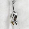 rat earrings side view