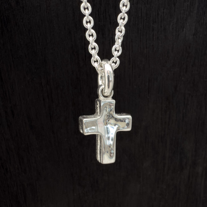 Tiny Sterling Silver Cross Pendant