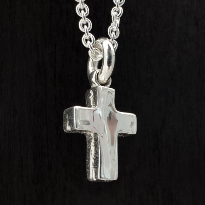 Tiny Sterling Silver Cross Pendant