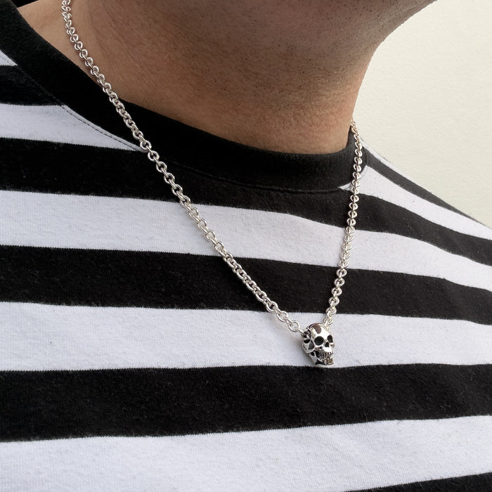 Sterling Silver Skull Necklace