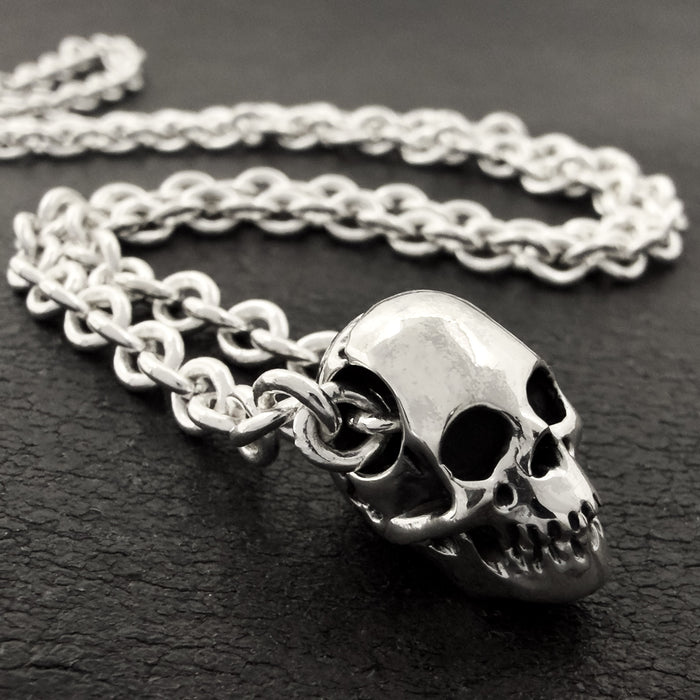 Sterling Silver Skull Necklace
