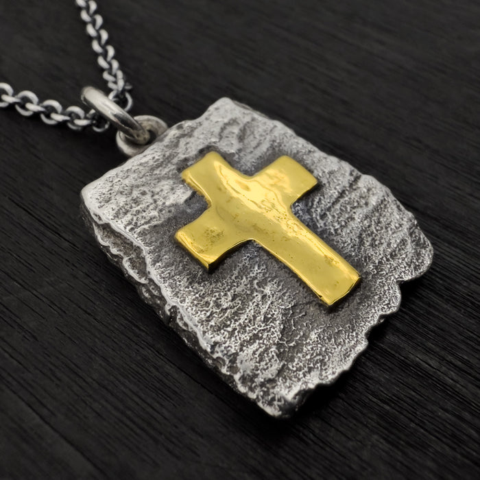 Handmade Sterling Silver Cross Pendant