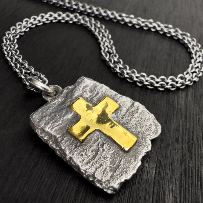 Handmade Sterling Silver Cross Pendant