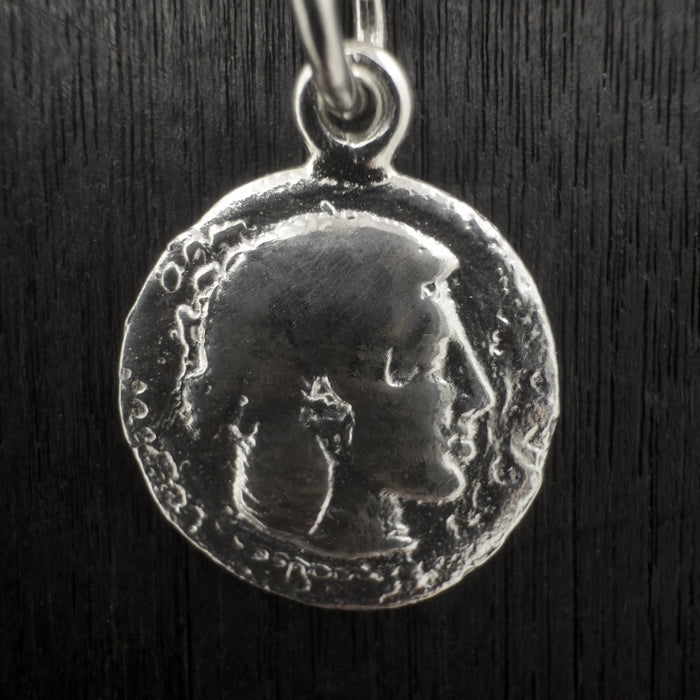 Silver Octopus Coin Necklace