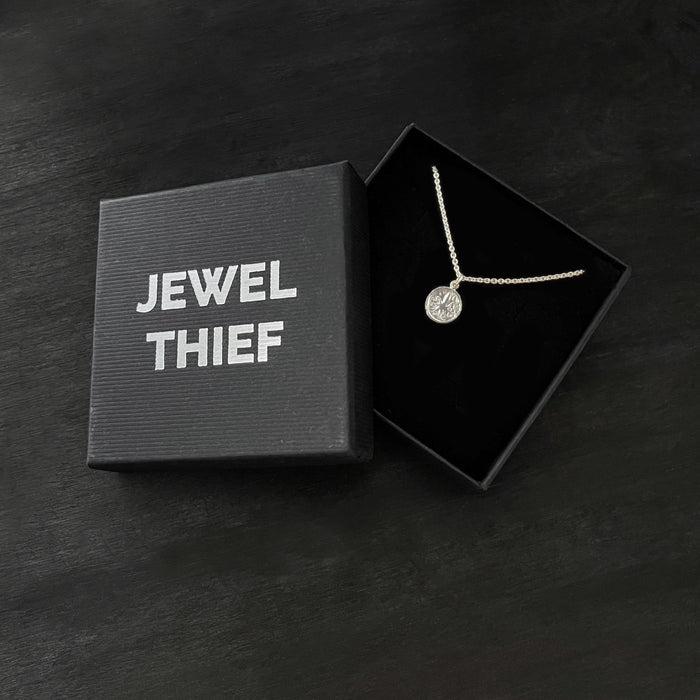 Silver Octopus Coin Necklace