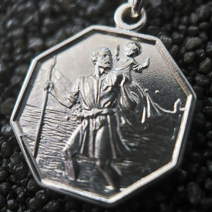 St. Christopher Necklace Silver