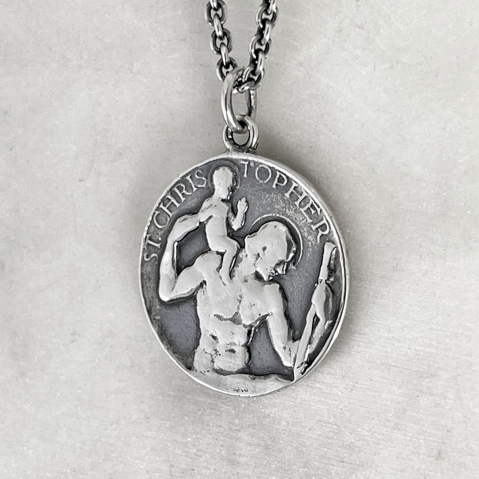 Vintage St Christopher Necklace