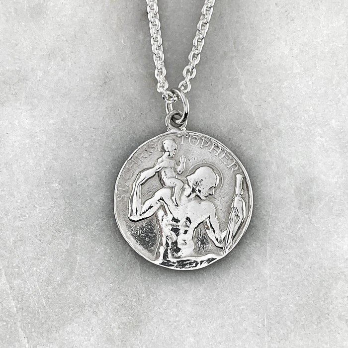 Vintage St Christopher Necklace