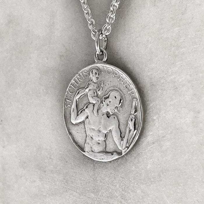 Vintage St Christopher Necklace