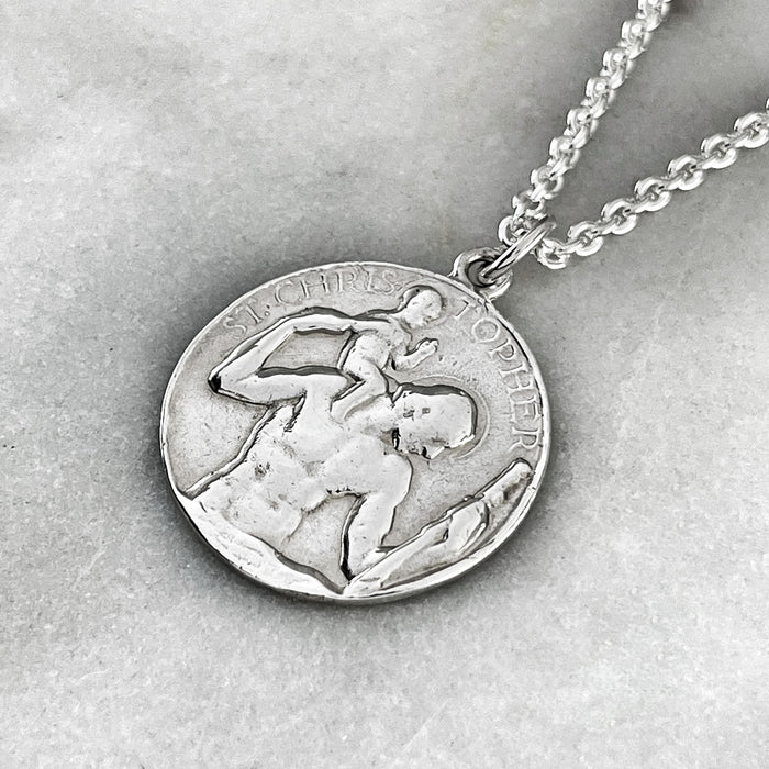 Vintage St Christopher Necklace