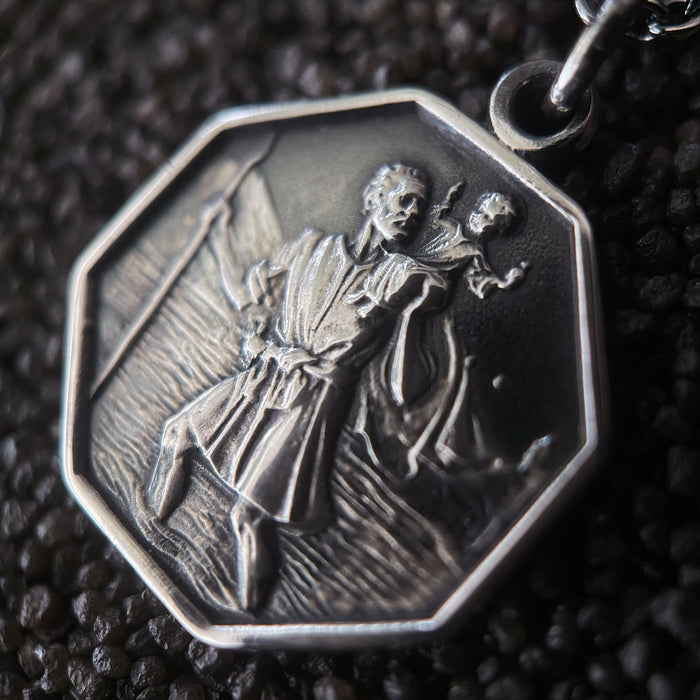 St. Christopher Necklace Silver