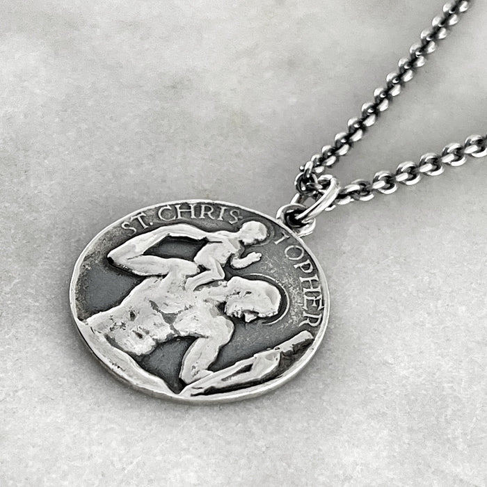 Vintage St Christopher Necklace