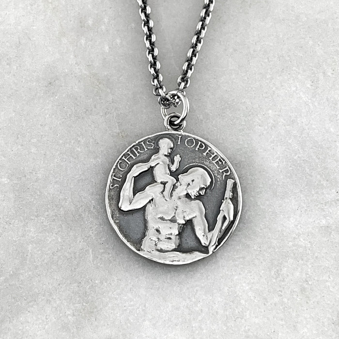 Vintage St Christopher Necklace
