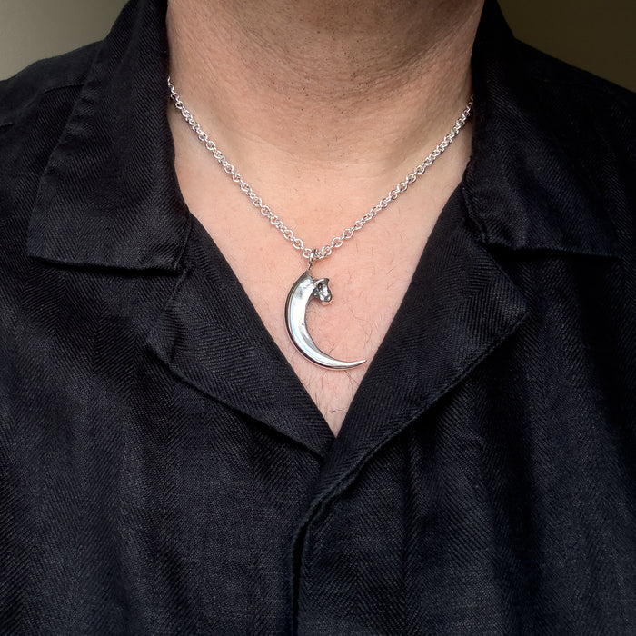 Hand Cast Bald Eagle Talon Pendant