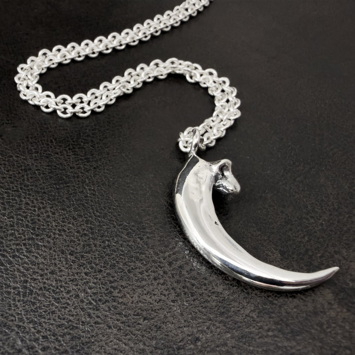 Hand Cast Bald Eagle Talon Pendant