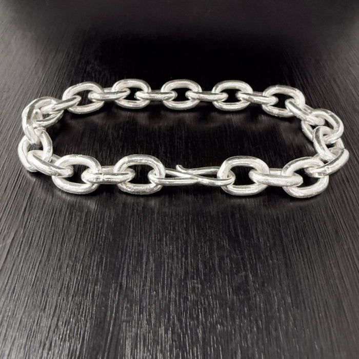 Heavy Handmade Sterling Silver Link Bracelet