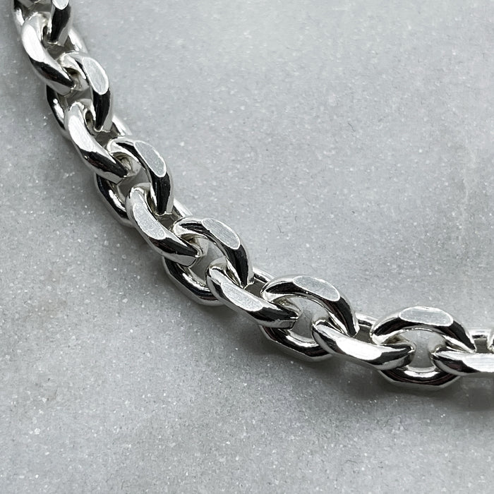 Jewel Thief Logo Silver Edge Chain