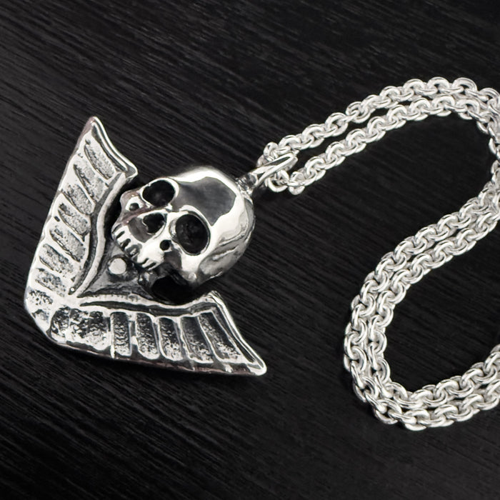 Victory Skull Silver Pendant