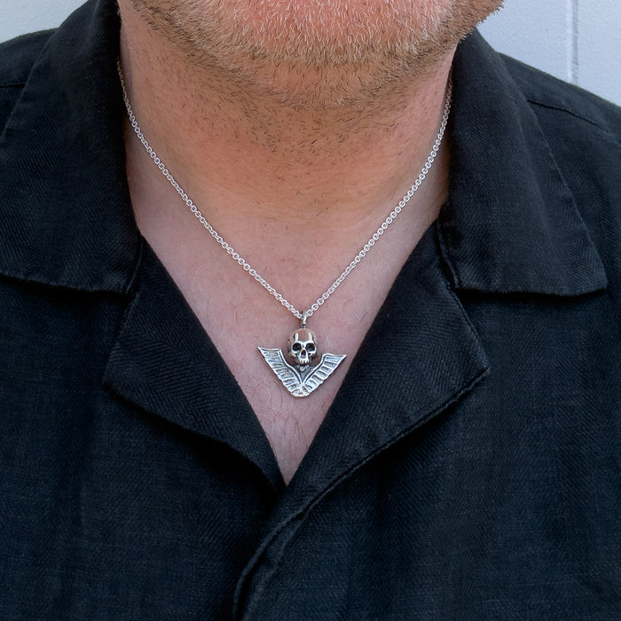 Victory Skull Silver Pendant