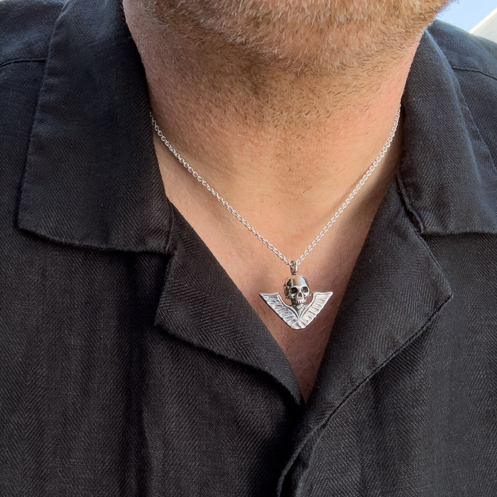 Victory Skull Silver Pendant